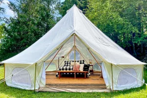 Home 1 Happy Yarvi Oasis glaming canvas tent rental in Seattle