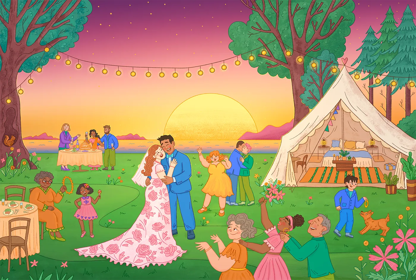 Best wedding glamping tent rentals in Washington state