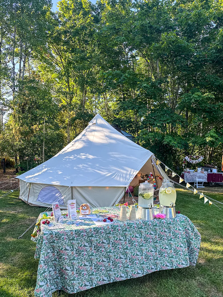 Lookbook 14 Recharge and Refresh glamping bell tent rental for business in Washington