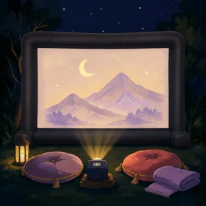 Happy Yarvi backyard movie rentals